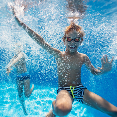 Picture of boy underwater