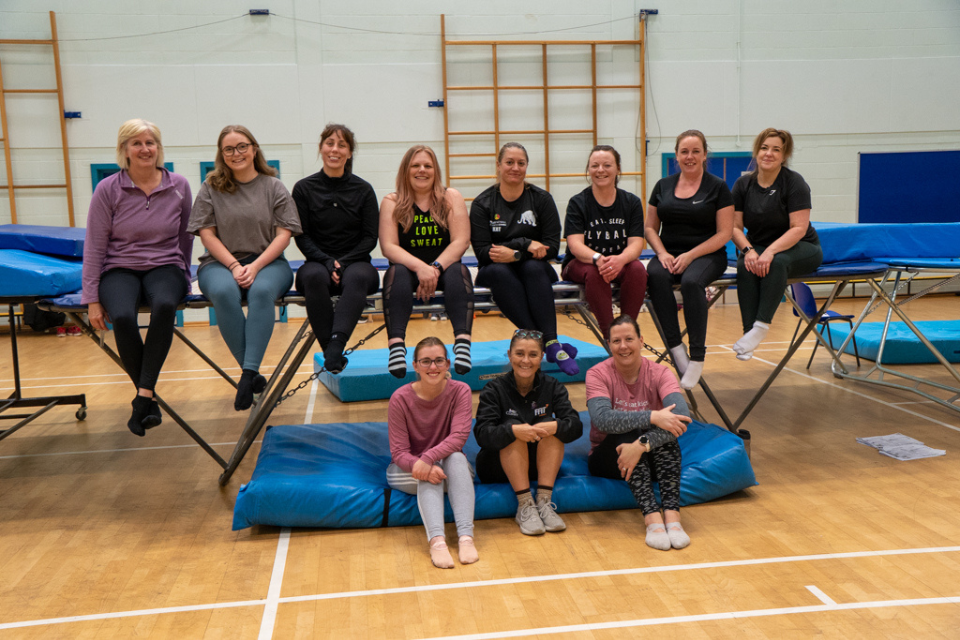 Ladies Trampolining