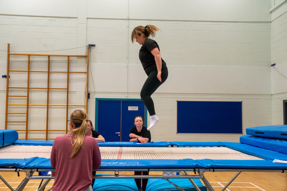 Ladies Trampolining