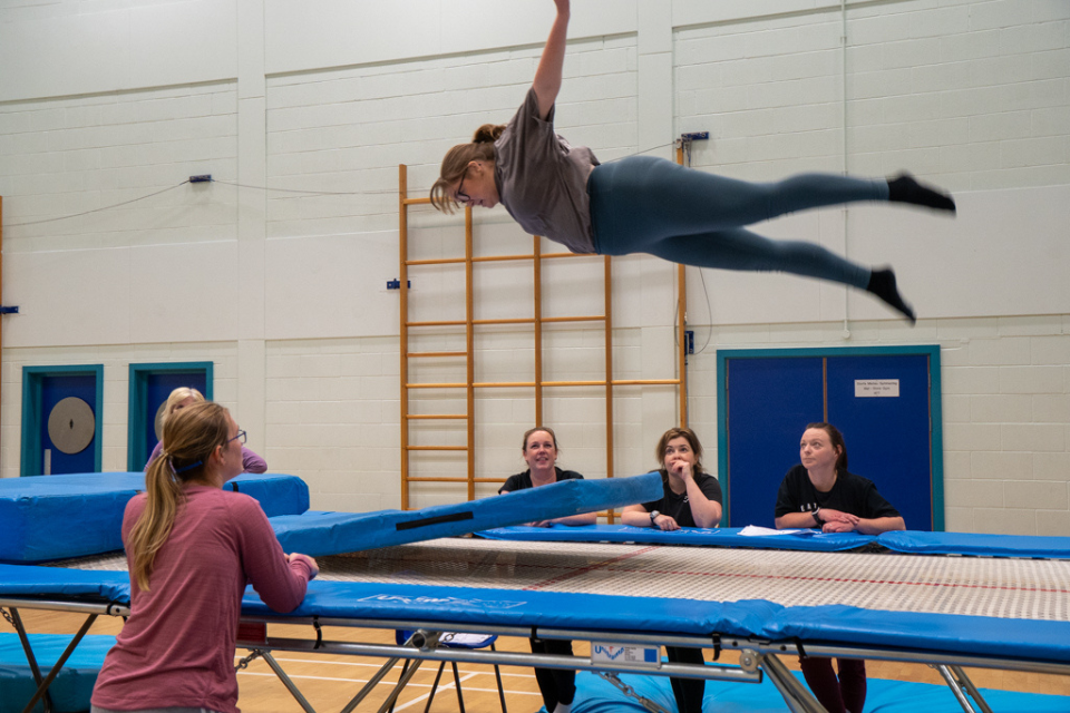 Ladies Trampolining