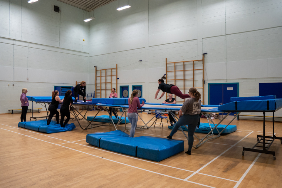 Ladies Trampolining