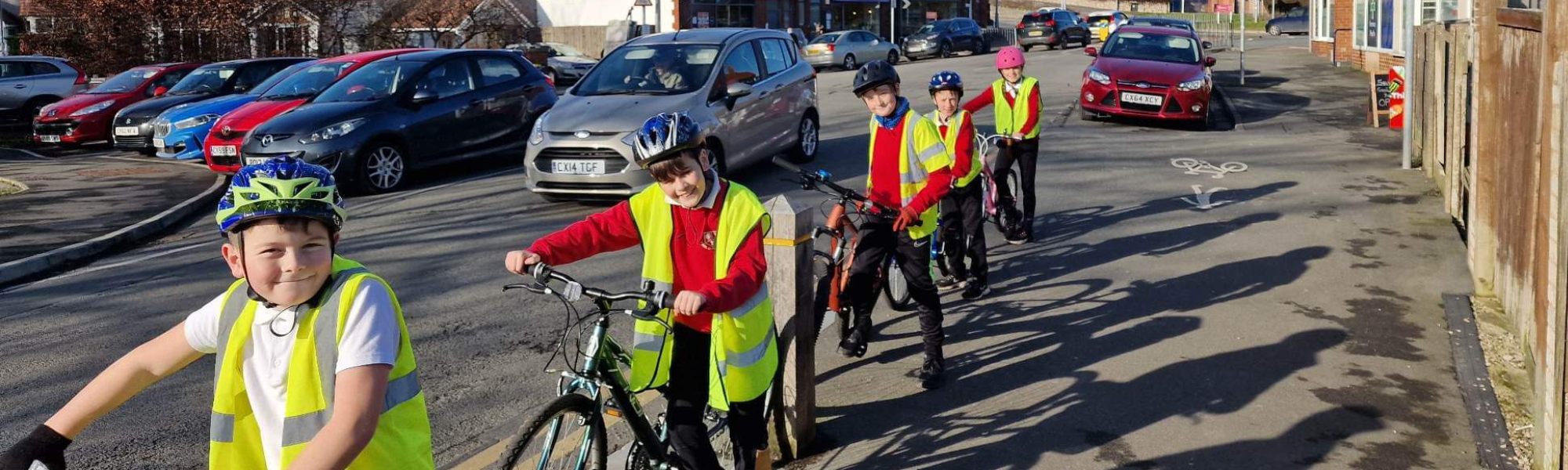 Picture of children on bikes