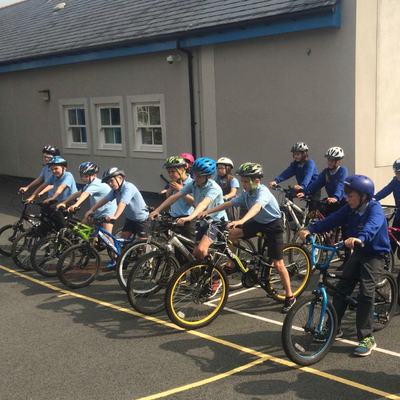 Picture of children on bikes