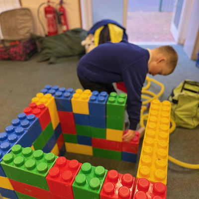 Picture of boy playing with lego