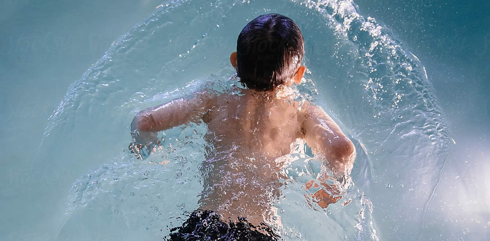 Child swimming