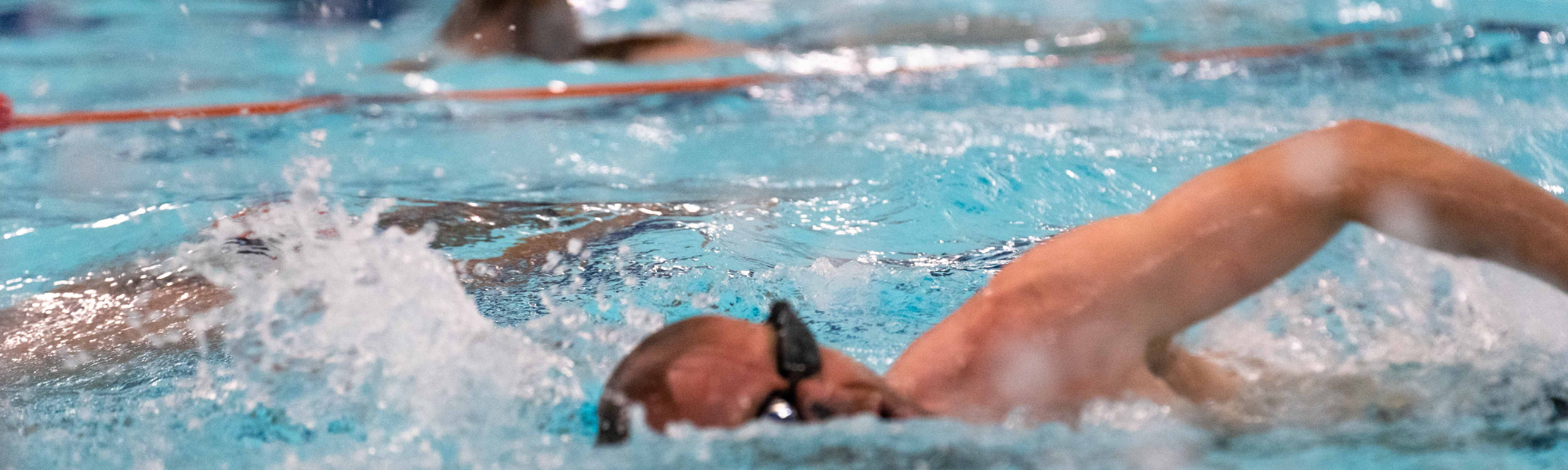 Person swimming.