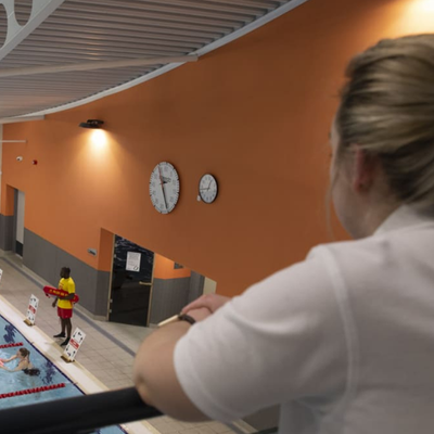 Picture of a swimming pool supervisor