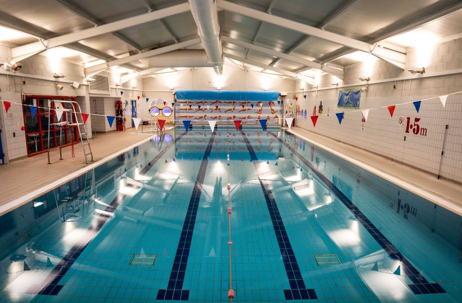 View of Abergele Leisure Centre Swimming Pool