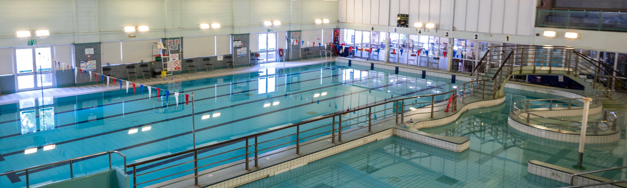 View of Colwyn Swimming Pool