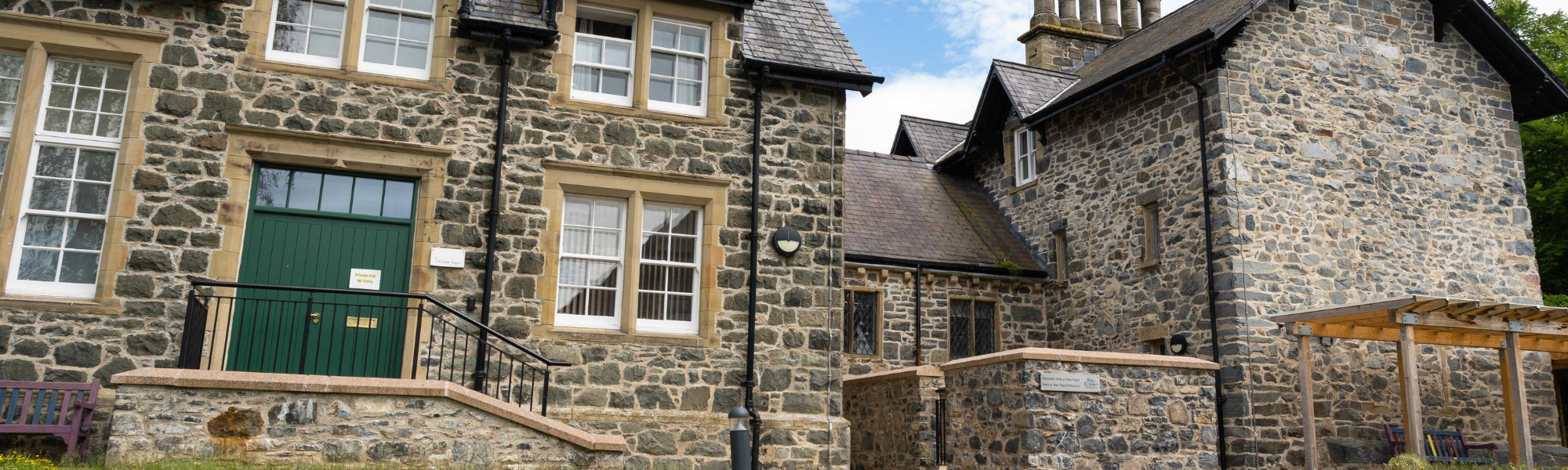 View of Llanrwst Hwb from outside