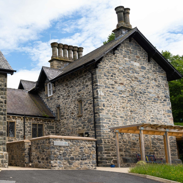 View of Llanrwst Hwb from outside