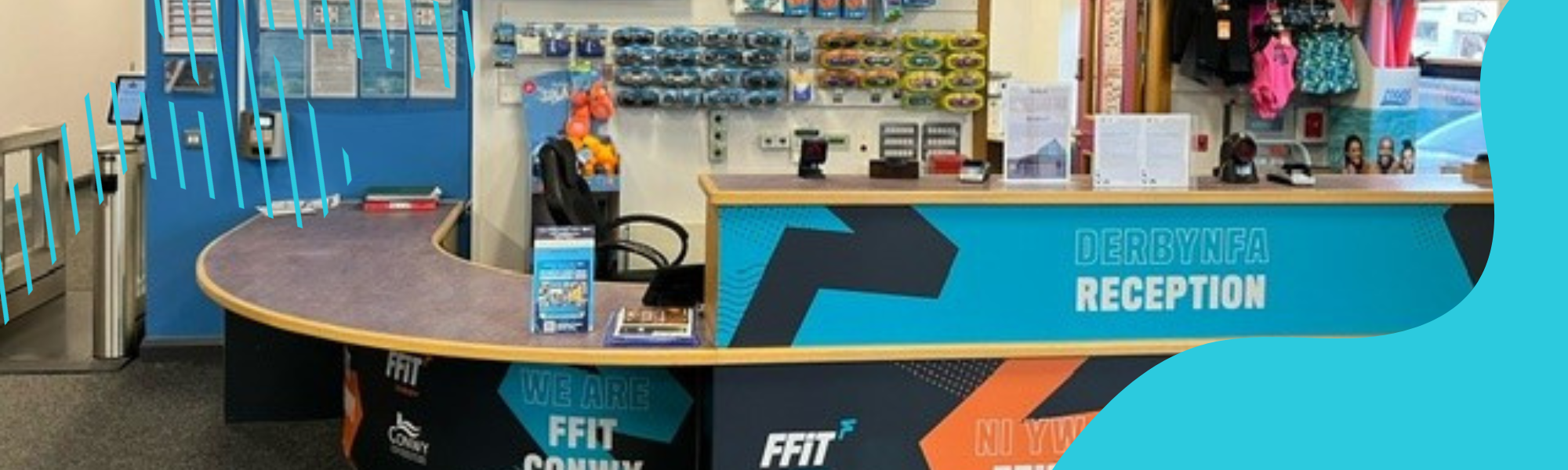 Picture of a desk at Ffit Conwy