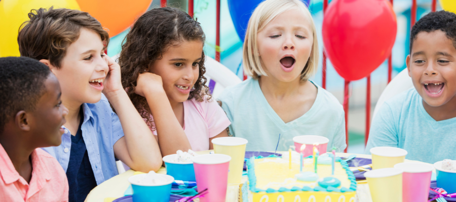 Children at a birthday party.