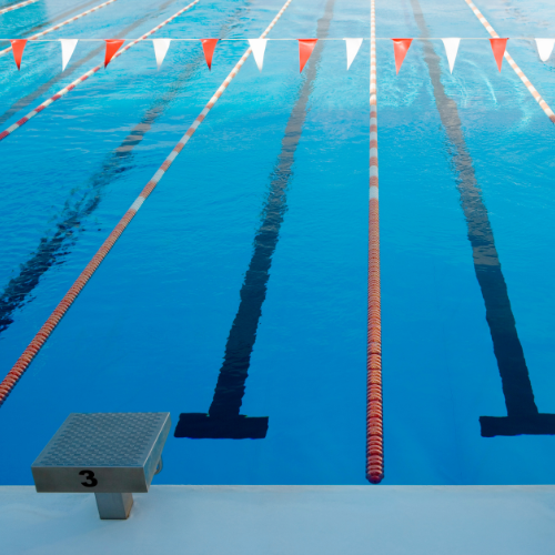 Lanes at a swimming pool