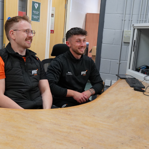 Ffit Conwy Staff at reception desk