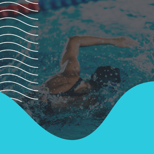 Image with 2 people swimming