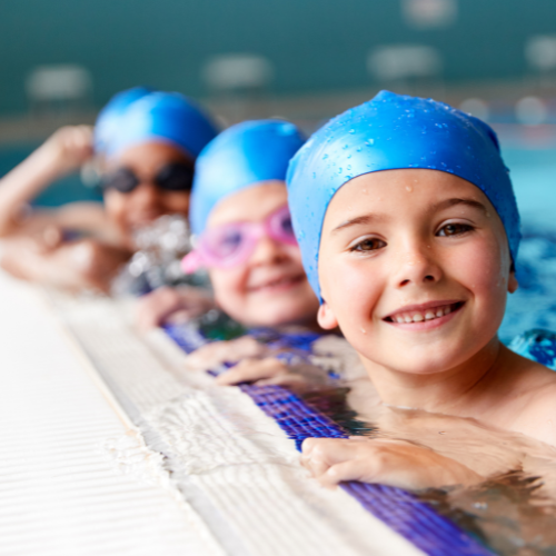Children in a swimming pool