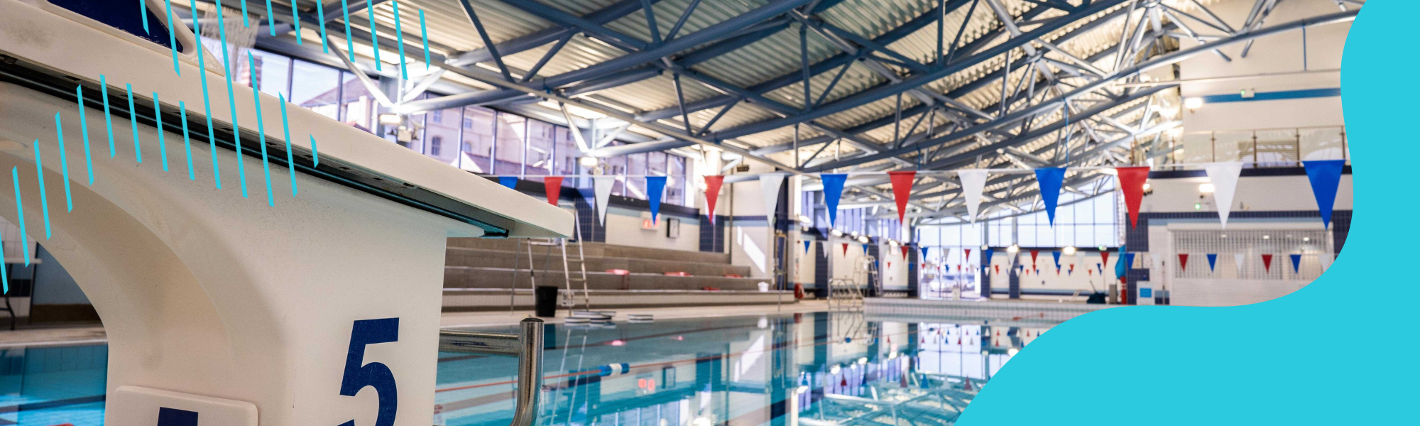 Photo of a diving board at a swimming pool