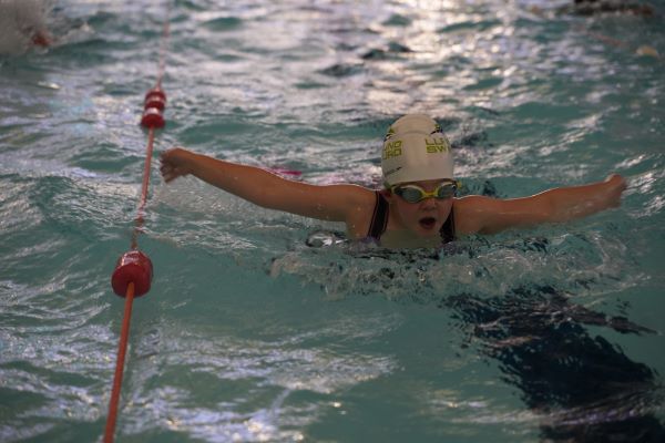 child swimming