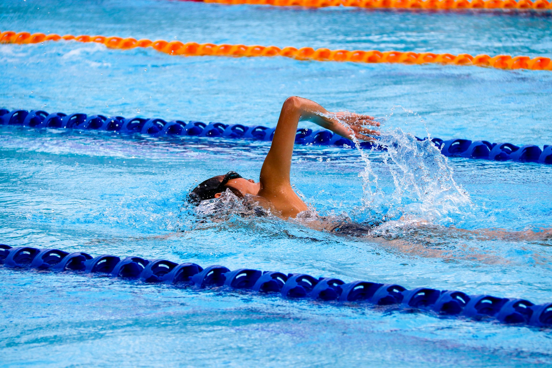 Child swimming