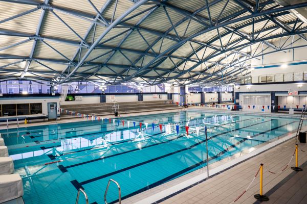 view across pool