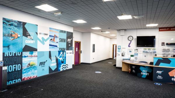view across reception